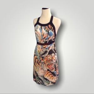 ***SOLD***“Untamed Tiger” halter dress by Ed Hardy size small.